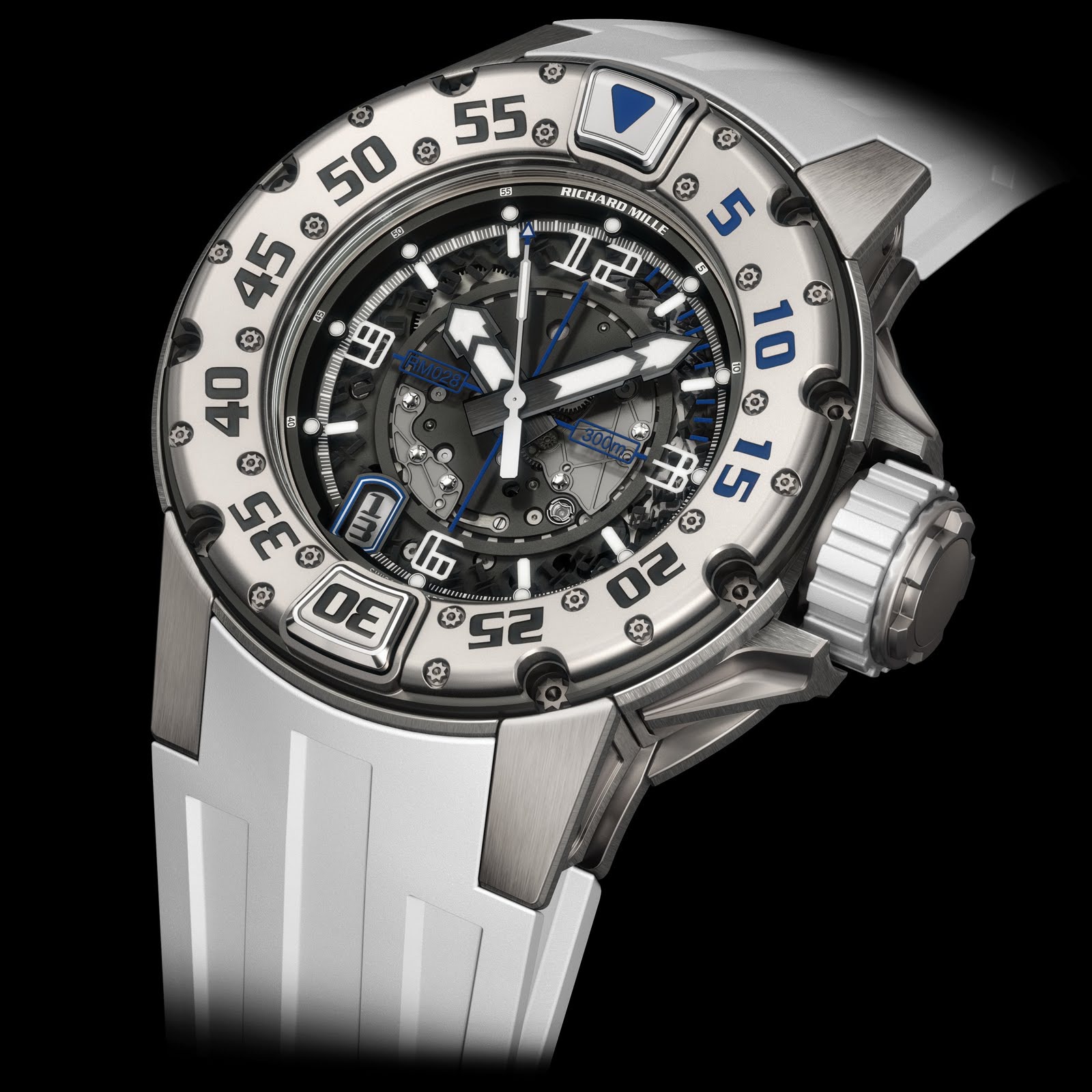 Replica Richard Mille RM 028 Diver Saint Tropez Titanium Watch